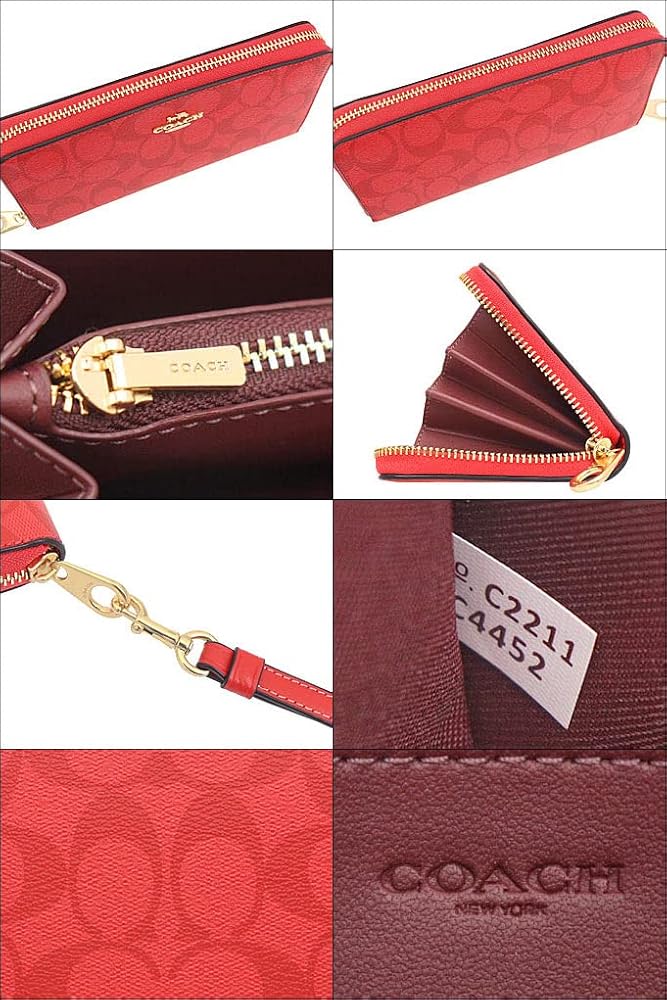 Amazon | [コーチ] 財布(長財布) FC4452 C4452 マイアミレッド