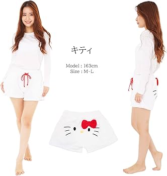 Amazon.co.jp: [SAZAC] サザック ふわもこ ショートパンツ ハロー