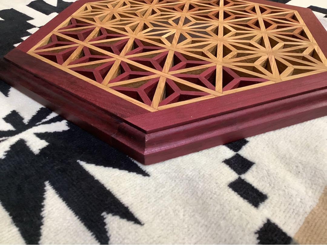 IGT天板 1ユニット 三脚用テーブル 組子細工ヘキサゴン123 IGT天板