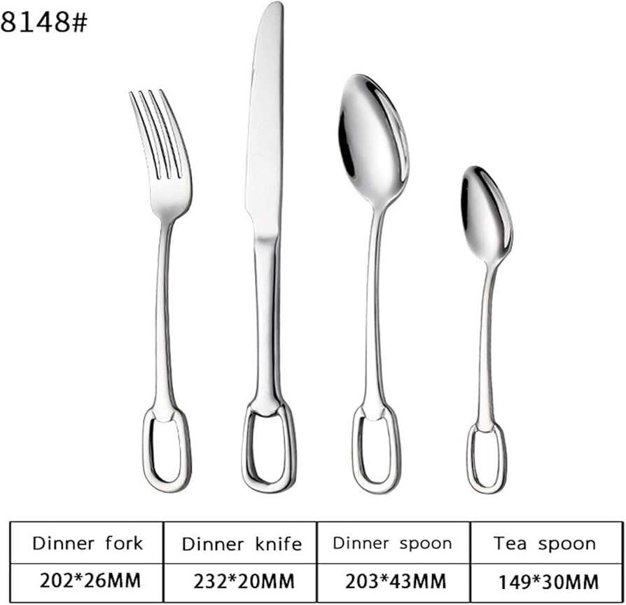 Amazon | 食器セット カトラリーセット 4点、304ステンレススチール
