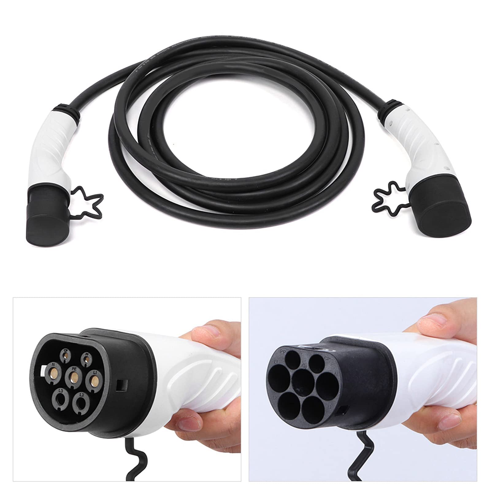 Amazon.co.jp: EV充電器延長ケーブル、16Amp 250V‑415V充電コード電気