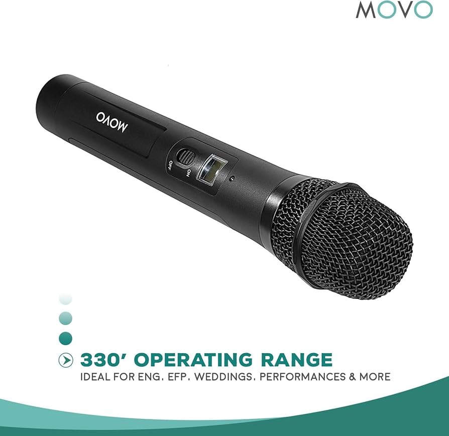 Amazon.com: Movo WMIC80 UHF Wireless Handheld Microphone System