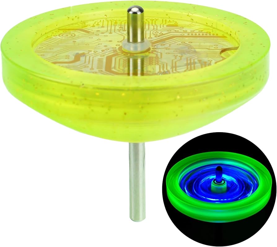 Amazon.co.jp: スピンギア 世界大会認定 光るこま ヒバリ LED こまひも