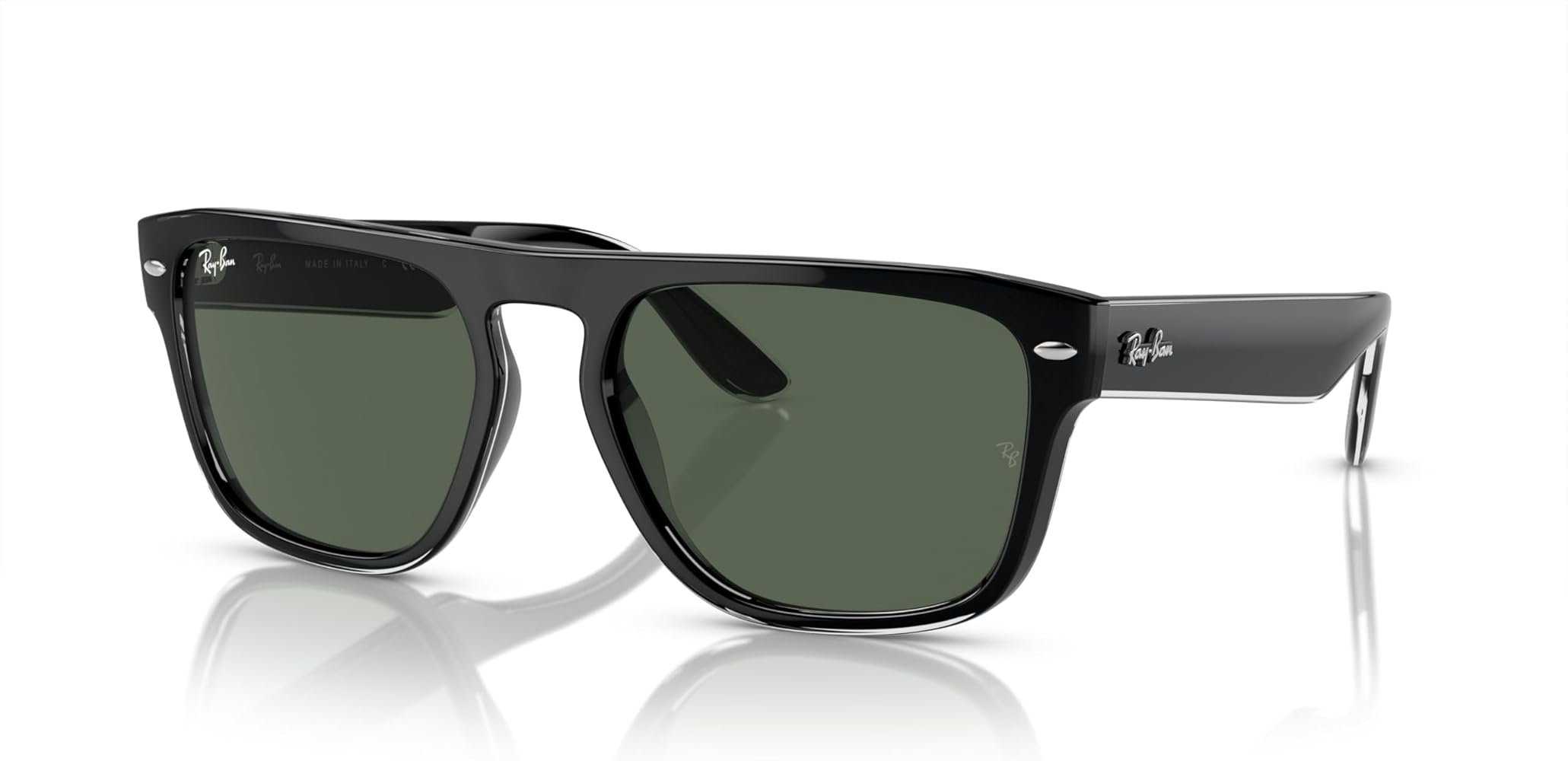 Amazon.com: Ray-Ban RB4407 Sunglasses, Black Transparent Black