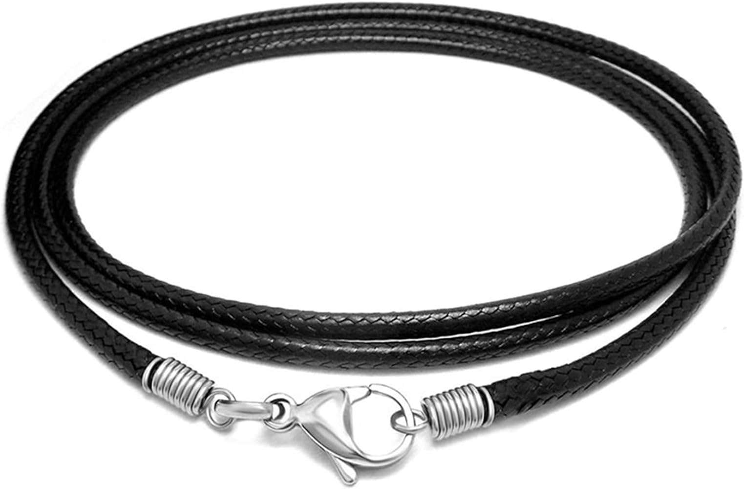 Sora Tuki Leather Necklace Cord with Clasp, 16inch-24inch Braided