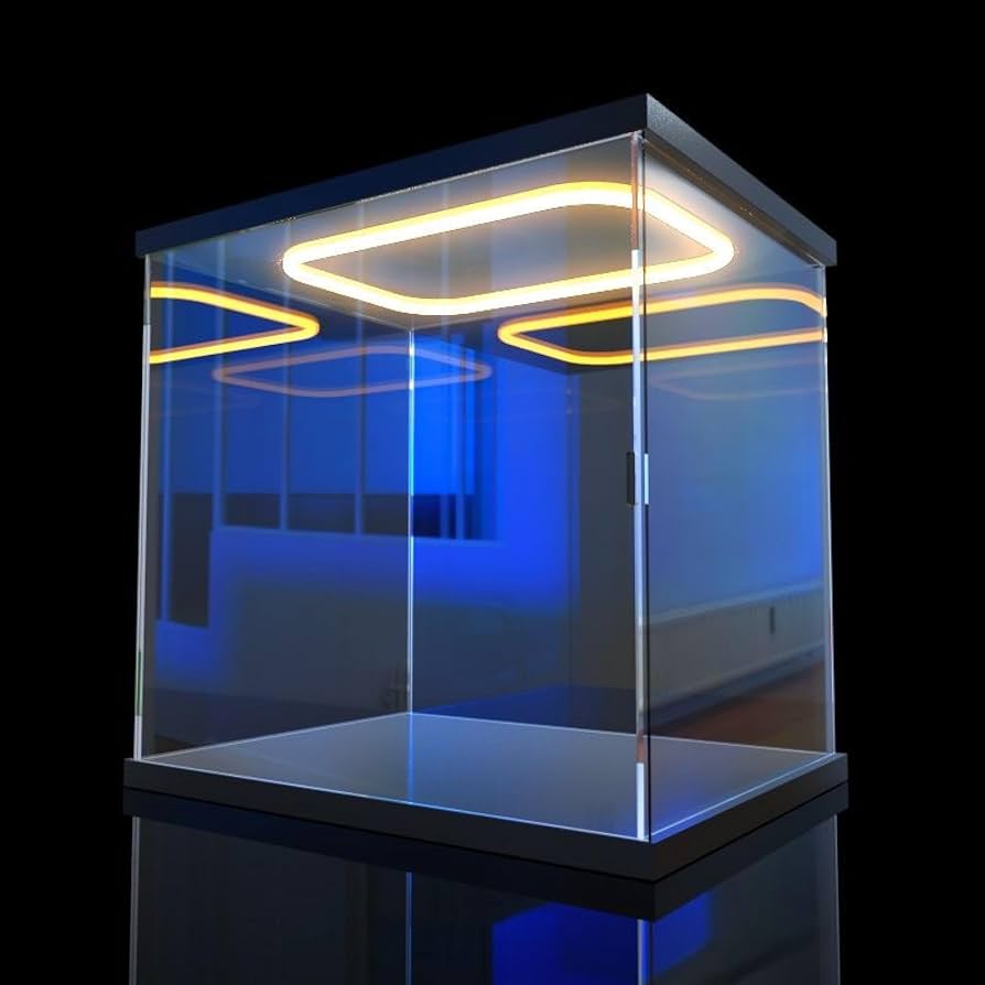 Amazon.co.jp: LED照明付き アクリルケース フィギュアケース