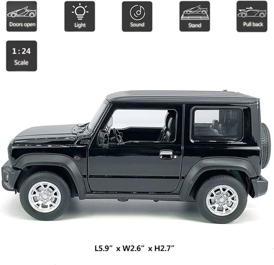 Amazon.com: 1:24 Scale 2021 Jimny SUV Model Toy Car Metal Diecast