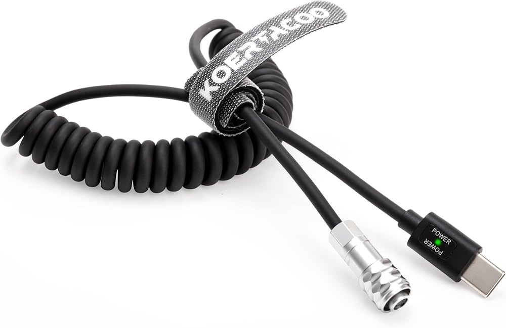 Amazon.com: KOERTACOO BMPCC 4K/6K Trigger Coiled Power Cable for