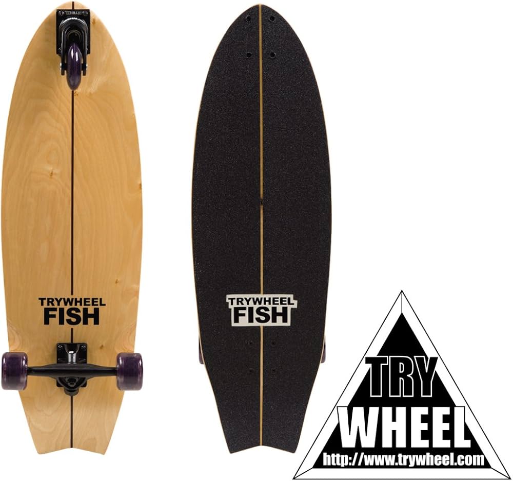 TRY WHEEL FISH TRY WHEEL FISH 35インチ スケートボードデッキ | TRY