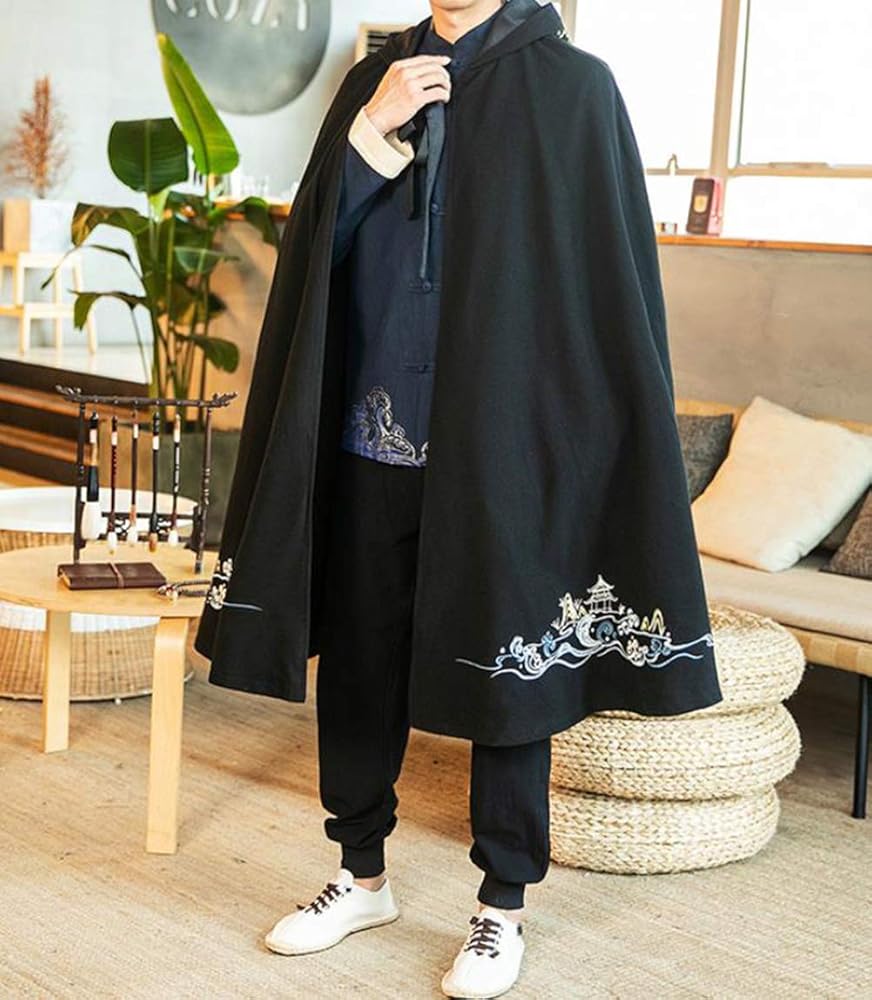 Amazon.co.jp: [ZHONGJUE] ジュージェン ポンチョ メンズ