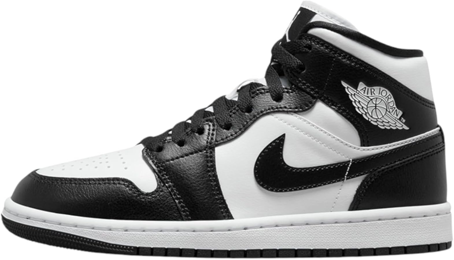 Amazon.com | Jordan 1 Mid Women White/Black-Panda Mid DV0991-101