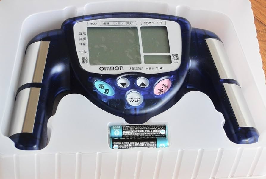 Amazon | オムロン 体脂肪計 HBF-306-A ブルー | Omron | 体重・体脂肪
