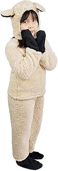 Amazon.com: Villagepageme Kids Sheep Costume Fuzzy Long Sleeve