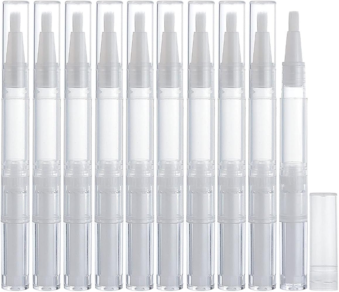 Amazon.co.jp: Fantasyon 10本 3ml ツイストペン 透明 詰め替え 回転式