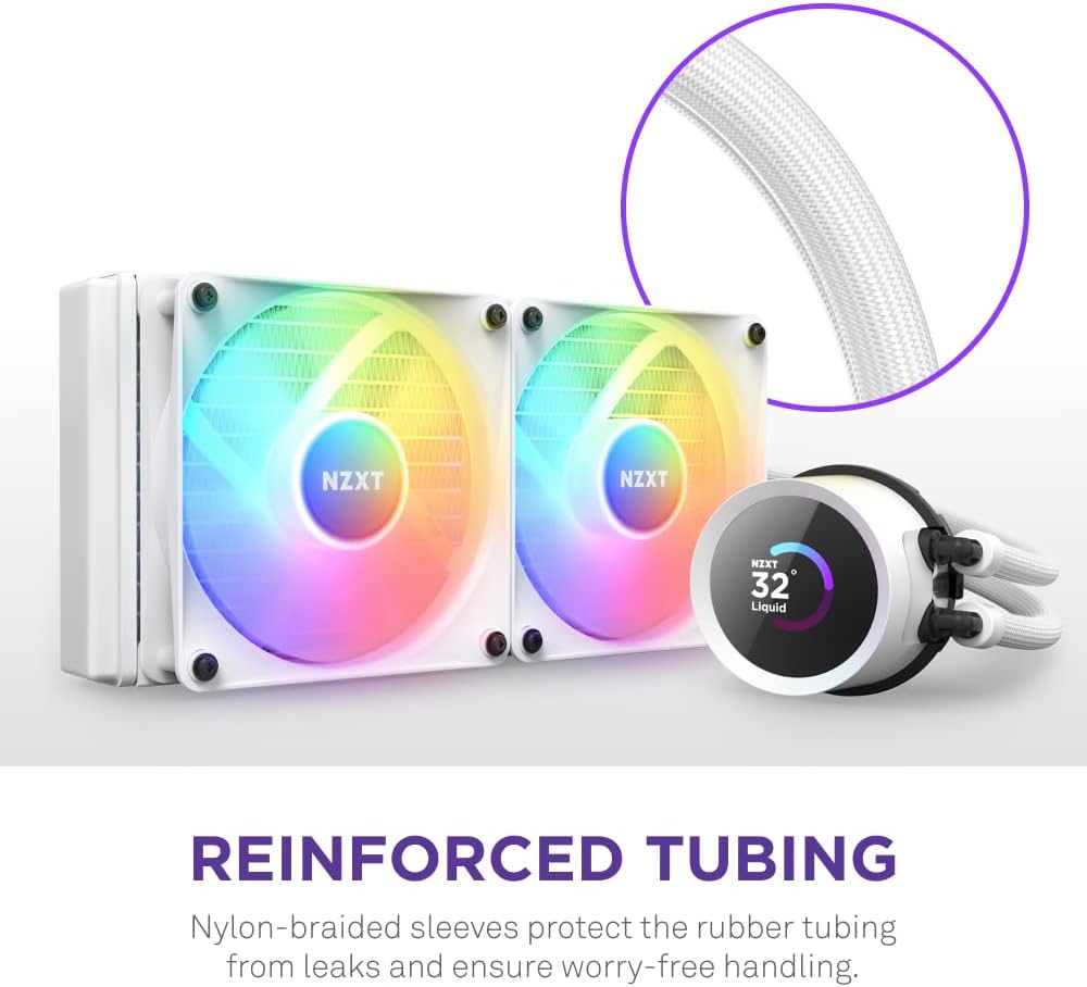 Amazon | NZXT KRAKEN RGB 240 White 簡易水冷CPUクーラー RL-KR240-W1