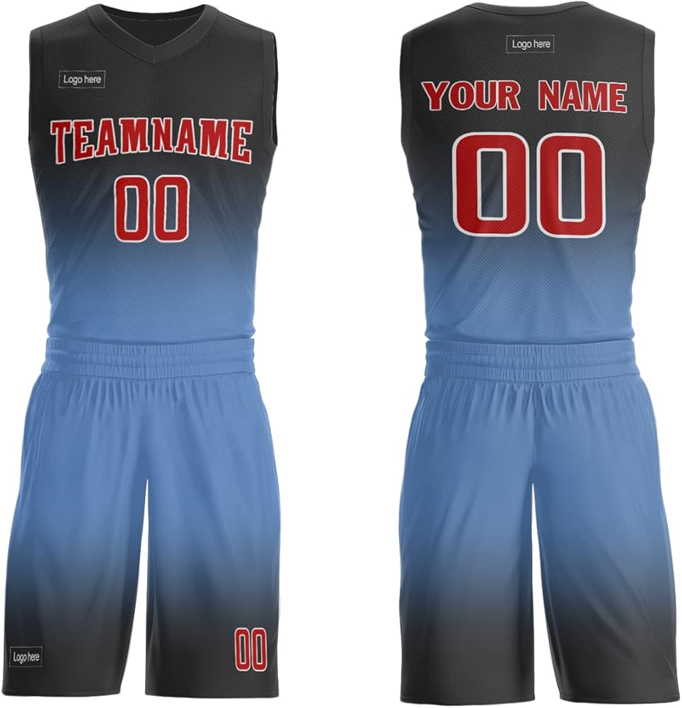 Amazon.co.jp: [CoolCustomize] リバーシブル バスケユニフォーム上下