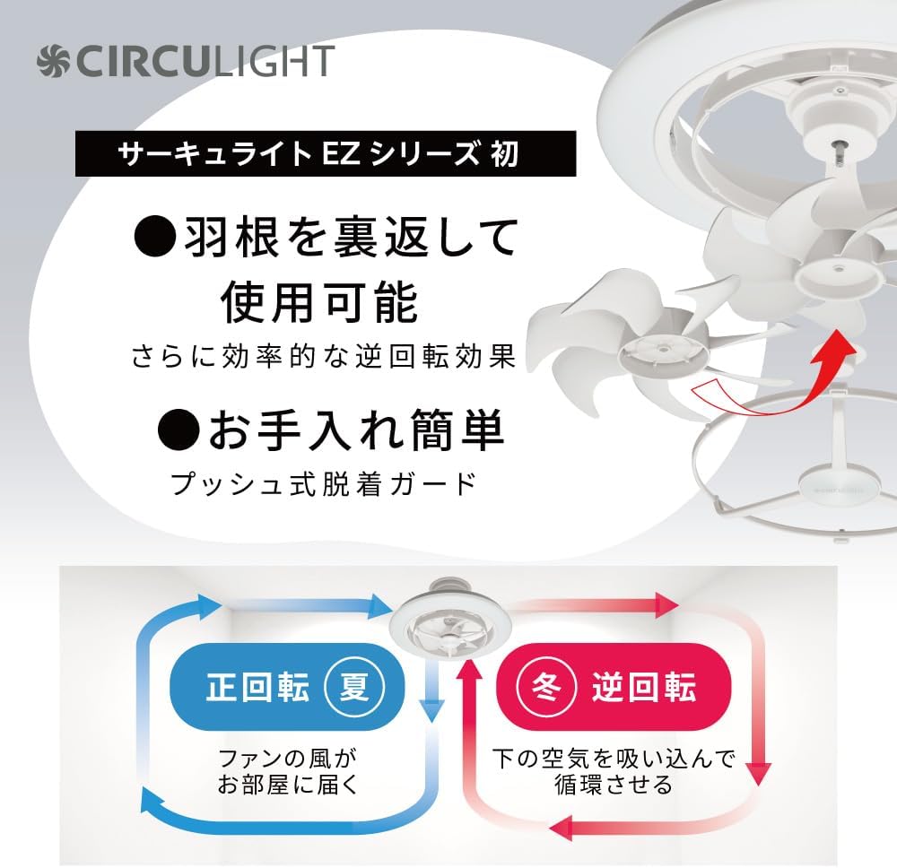 CIRCULIGHT EZシリーズ スイングモデル｜光と風が空間を包む、次世代の
