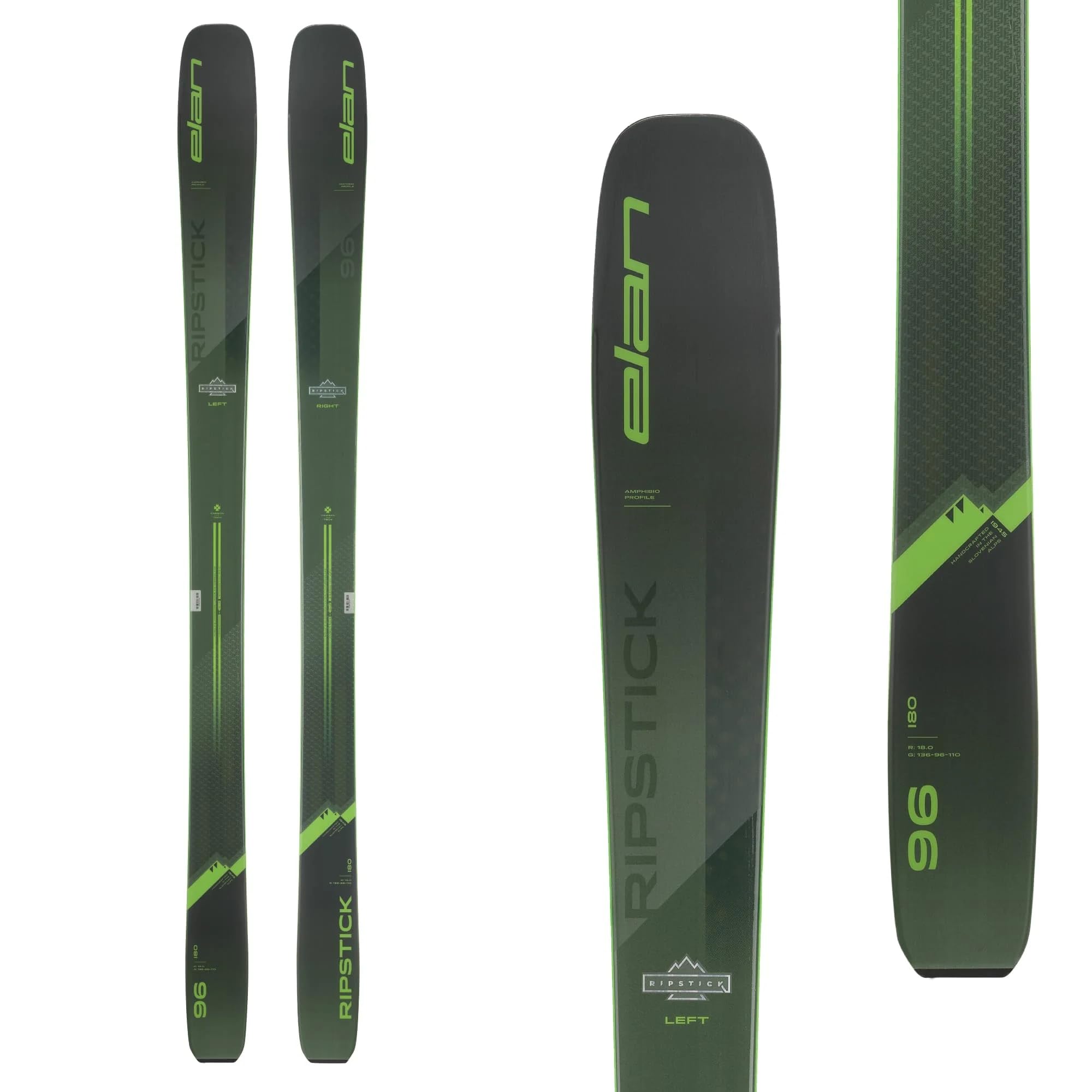 Amazon | Elan RIPSTICK 96 ダークグリーン/グリーン 172cm 2023