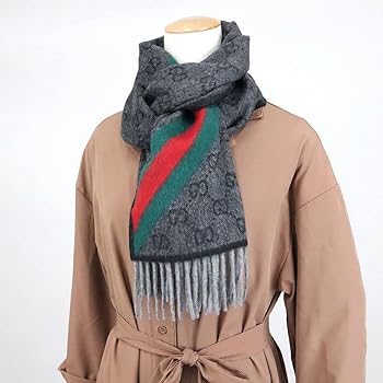 Amazon | グッチ GUCCI ストール ウール100% GG柄 マフラー ユニ