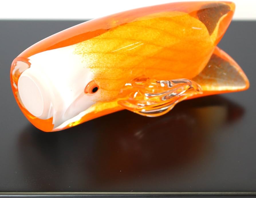 Amazon | ガラスのこいのぼり （大・橙色） glass calico グラス