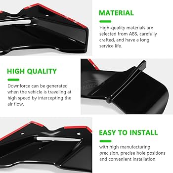 Amazon | FOR ZX-6R ZX636 2024 用オートバイフロントウィング