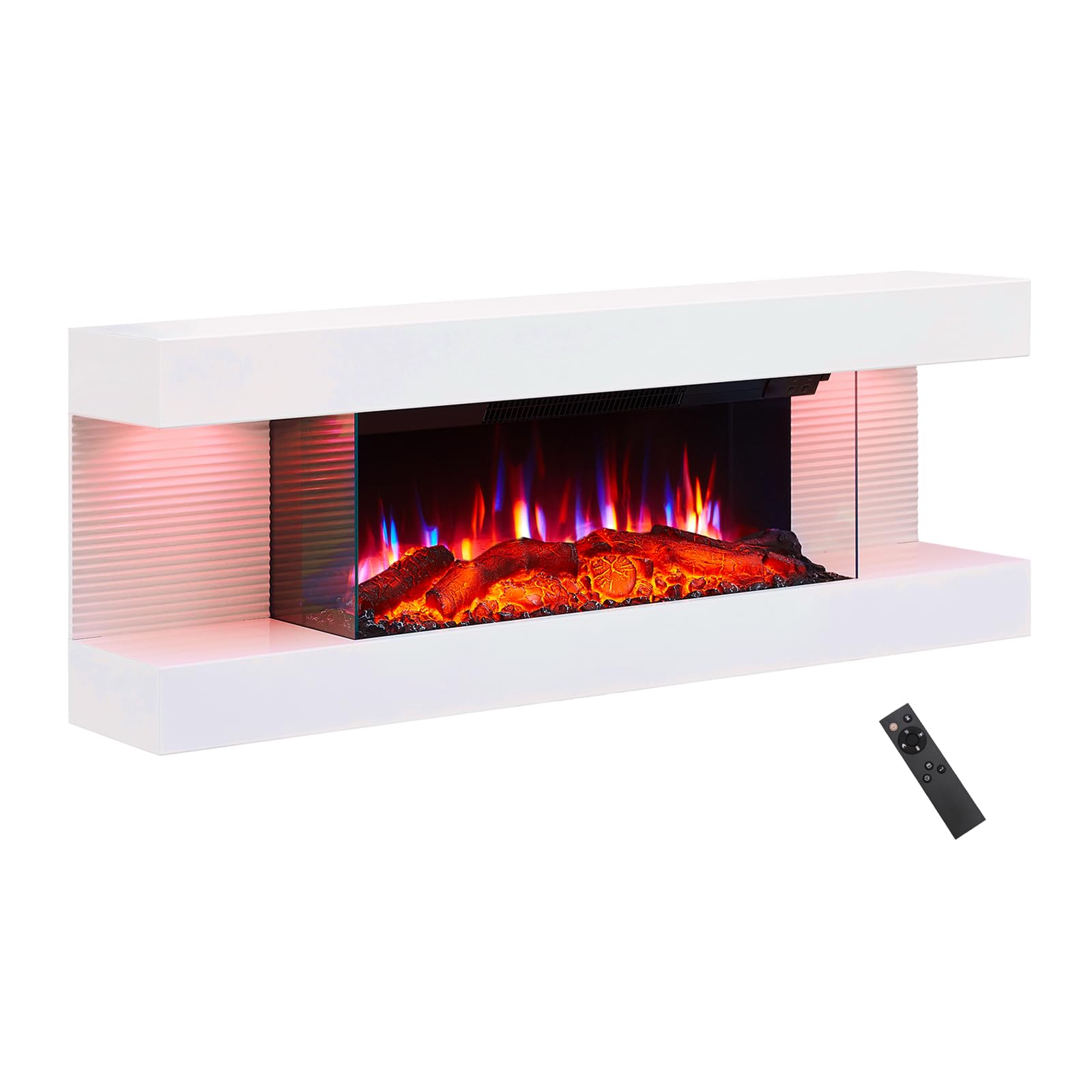 Amazon.com: PuraFlame Alsa 44 Inch Wall Mounted Electric Fireplace