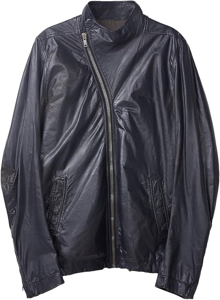 Amazon.com: Rick Owens, Pre-Loved Men's Asymmetrical Zip Leather