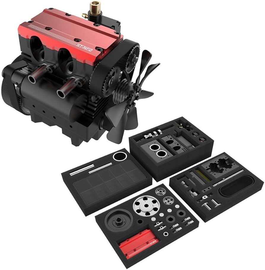 SEMTO Engine ST-NF2 Mini Engine Kit, L2 Metal Engine Inline 2