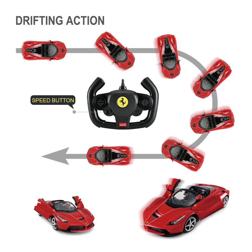 Amazon.co.jp: RASTAR フェラーリ RCラジコンカー・ 正規認証車・1:14