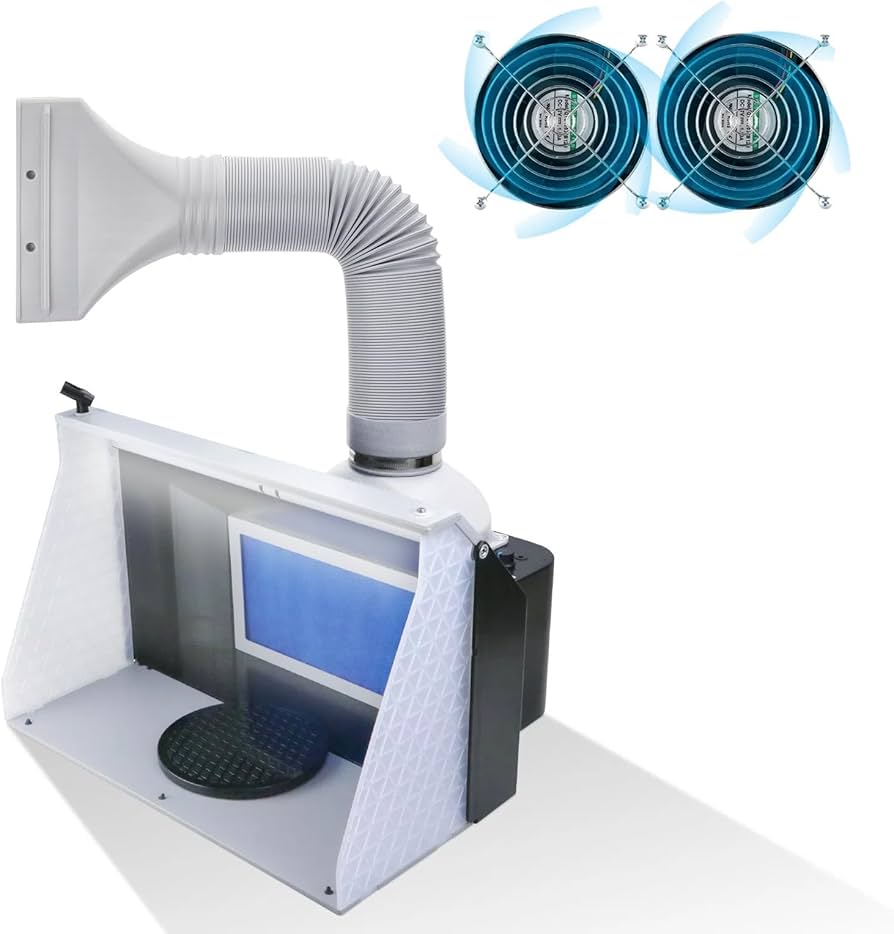 Amazon | Anesty Duo-Pro 塗装ブース 強力2基ファン スプレーブース