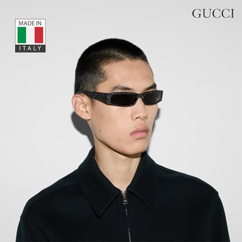 Amazon.com: Gucci GG1780S Lasered GG Pattern Logo Rectangular