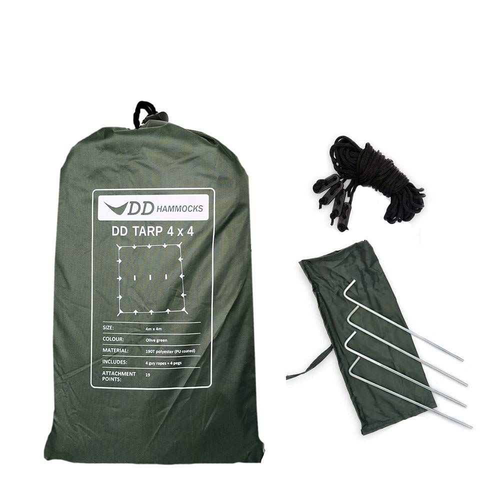 Amazon.com : DD Hammocks - DD Tarp 4x4 - Olive Green: 13ft x 13ft