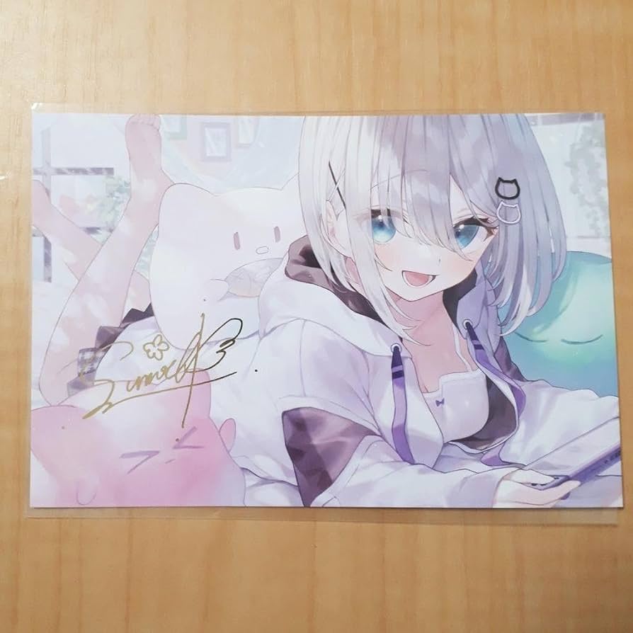 Amazon.co.jp: 花芽すみれ 箔押しサイン入り ポストカード ぶいすぽっ