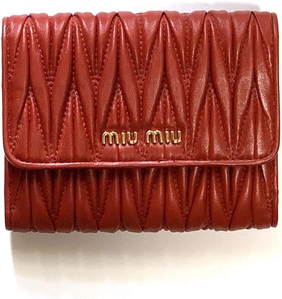 Amazon | (ミュウミュウ) miumiu 長財布 折りたたみ財布 レディース