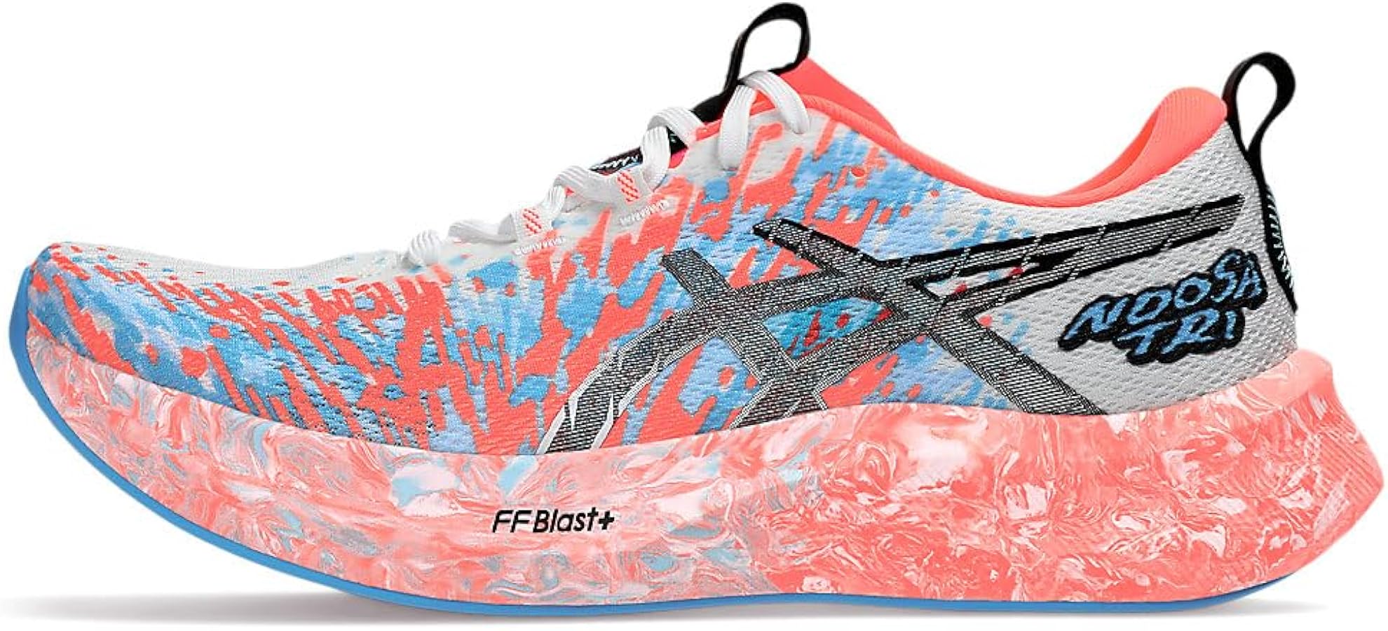 Amazon | ASICS メンズ ヌーサ TRI 16 ランニングシューズ, ホワイト
