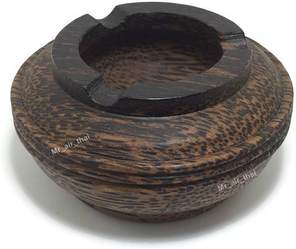 Amazon.co.jp: ビンテージ木製灰皿アウトドアシガー灰皿アンティーク