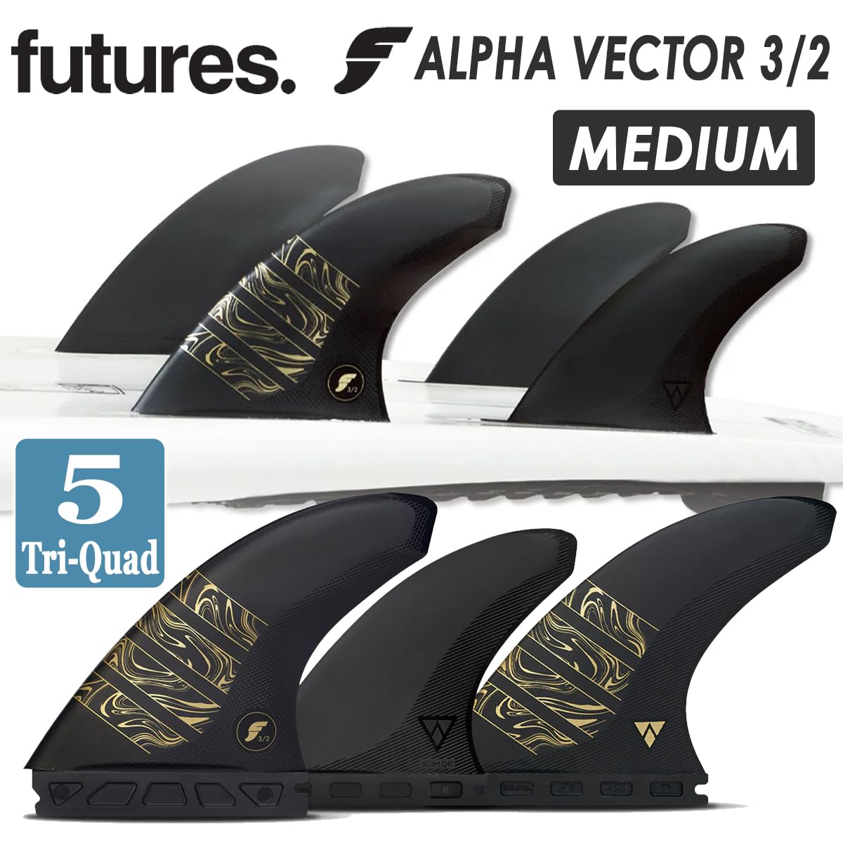 Amazon | futures. フューチャー フィン ALPHA SERIES VECTOR 3/2