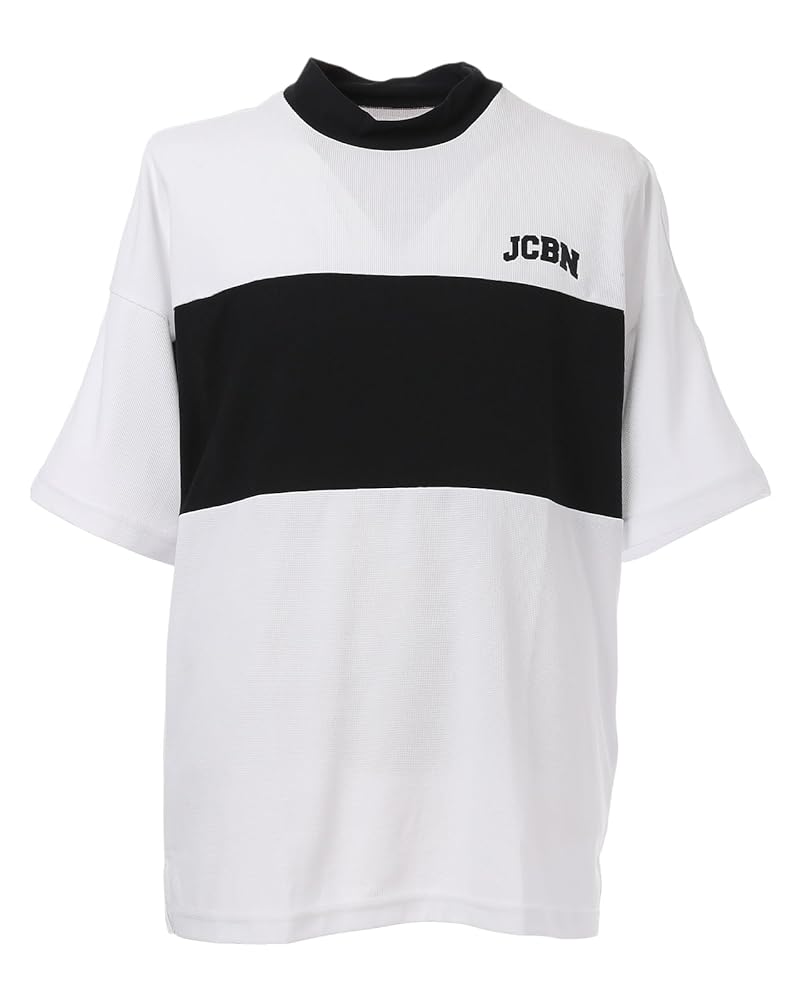 4サイズM ホワイト メンズ モックネック 半袖 ジャックバニー ゴルフ