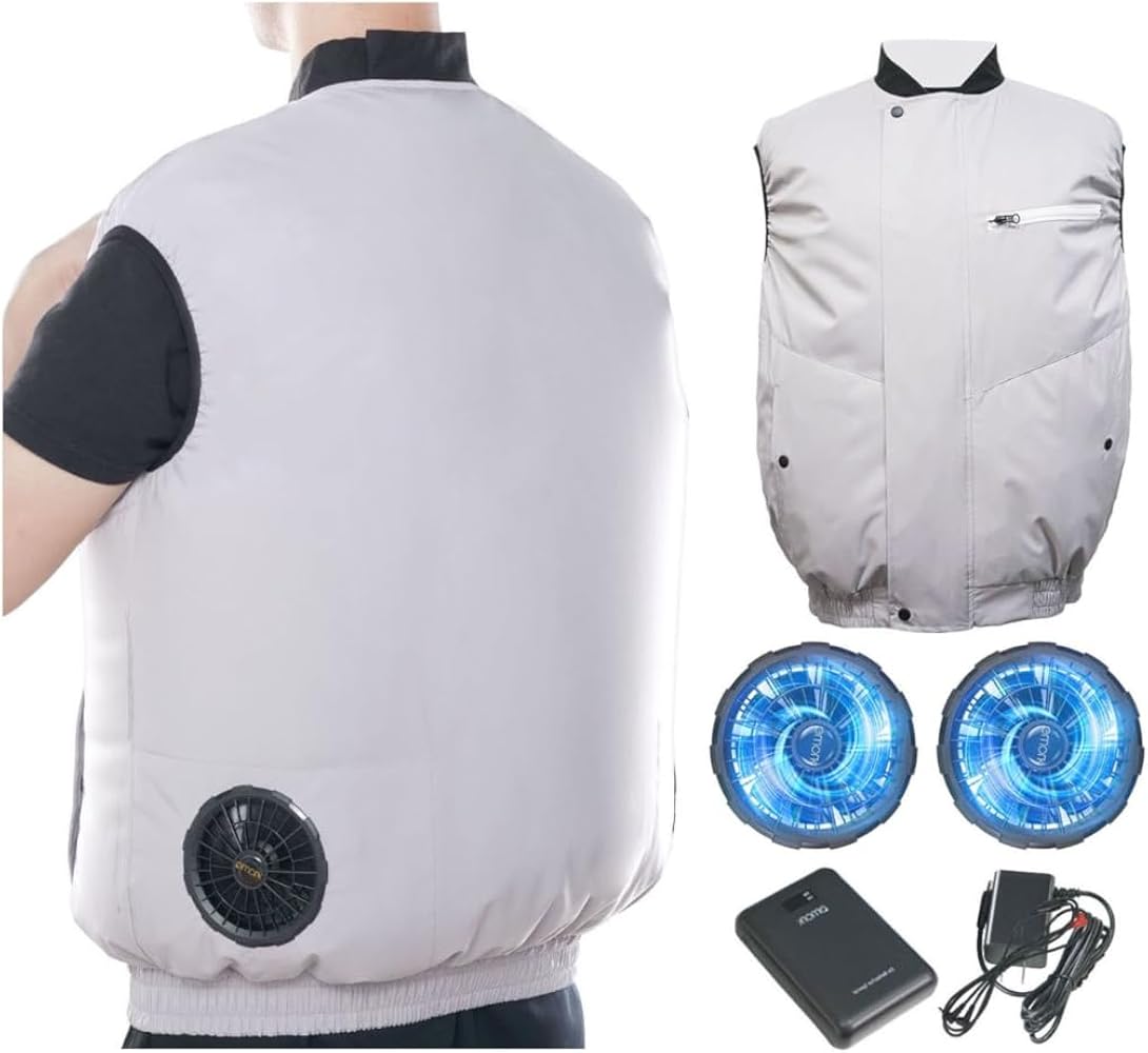 2025新登場】空調冷風服 ベスト 大風量ファン＆高出力バッテリー XLサイズ