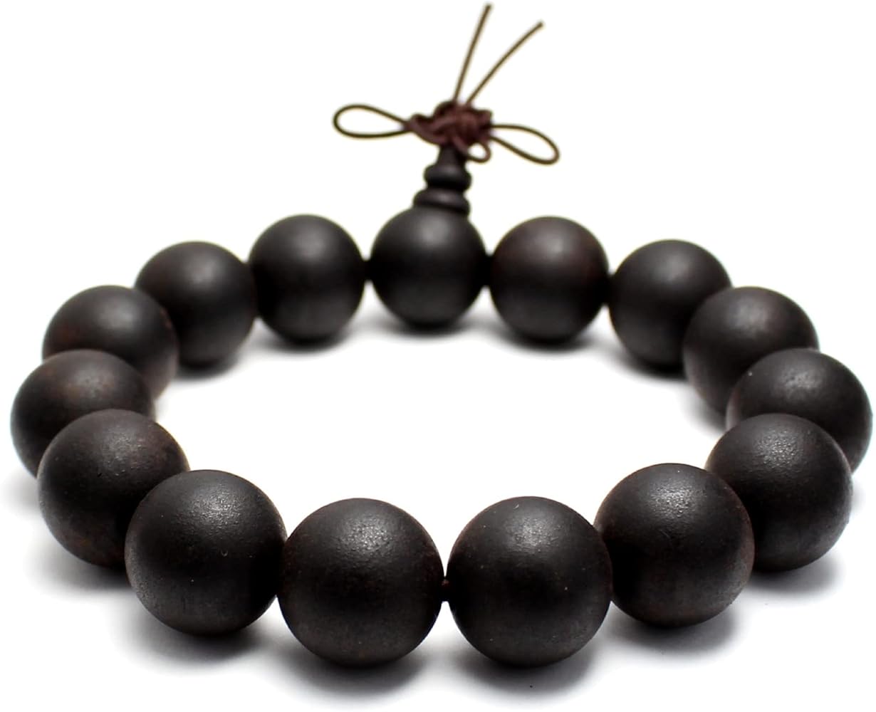 Amazon.co.jp: 数珠 念珠 ベトナム産 沈香 香木 黒水沈香 ブレスレット