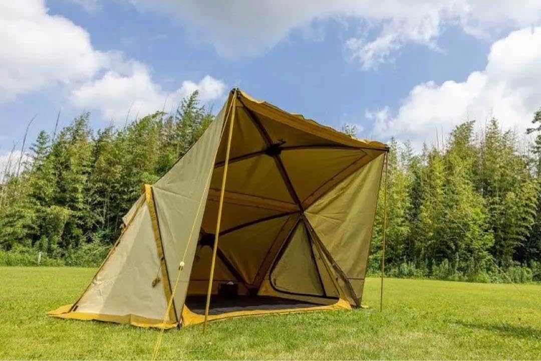 i campラクバイン 簡単設営テント2~3人用専用グランドシートポール付