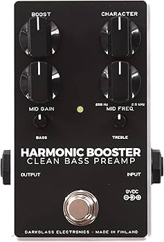 Amazon.com: Darkglass Harmonic Booster Clean Bass Preamp Pedal for
