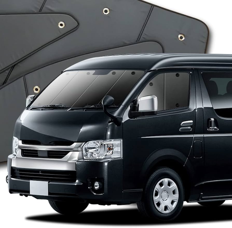 Amazon.co.jp: 趣味職人 プライバシー サンシェード 車 ハイエース 200