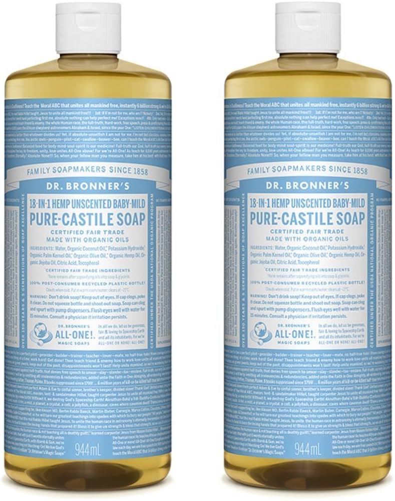 Amazon | ドクターブロナー マジックソープ ベビーマイルド 944ml×2本