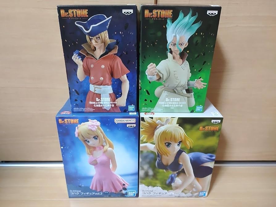 Amazon.co.jp: Dr.STONE 七海龍水 石神千空 コハク フィギュアセット