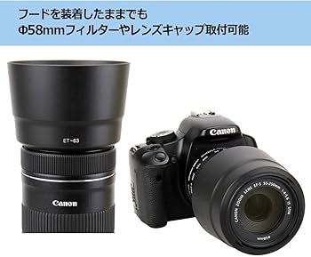 Amazon | NinoLite ET-63 レンズフード & UVフィルター58mm の2点
