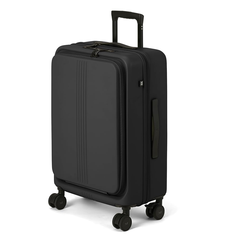 MAIMO Mサイズ ストライプキャリーケース 約57L 黒 MAIMO Mサイズ