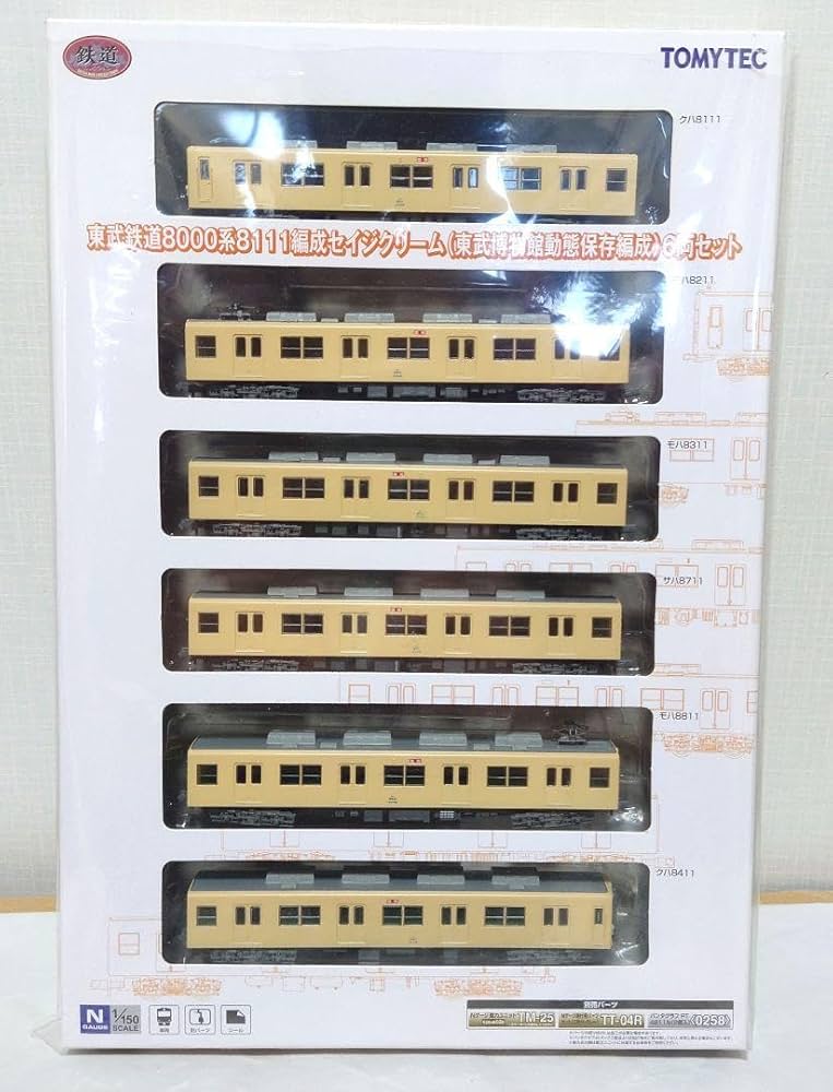 Amazon.co.jp: 鉄コレ東武鉄道8000系8111編成 東武博物館動態保存編成6
