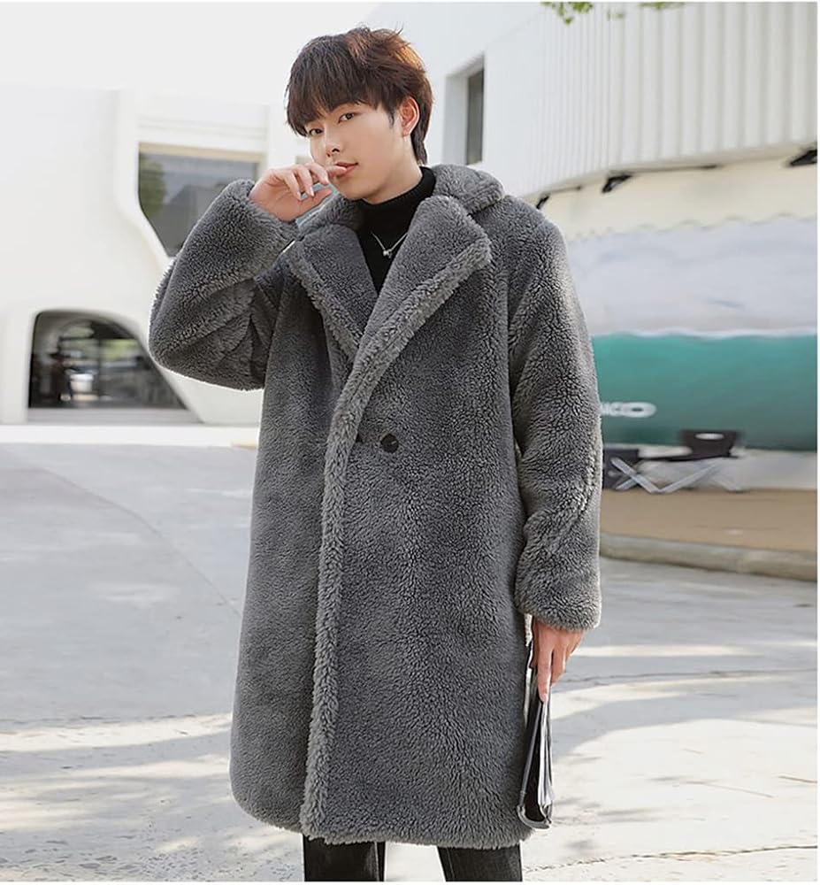 Amazon | [YUNHEN] ファーコート メンズ 毛皮コート ロング