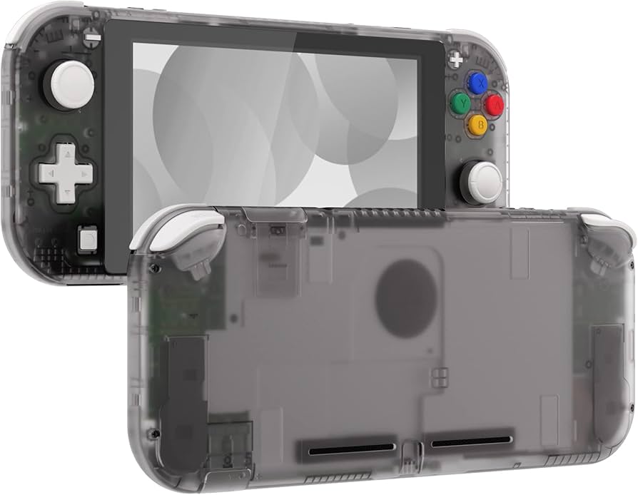 Amazon.com: eXtremeRate Clear Black DIY Replacement Shell for